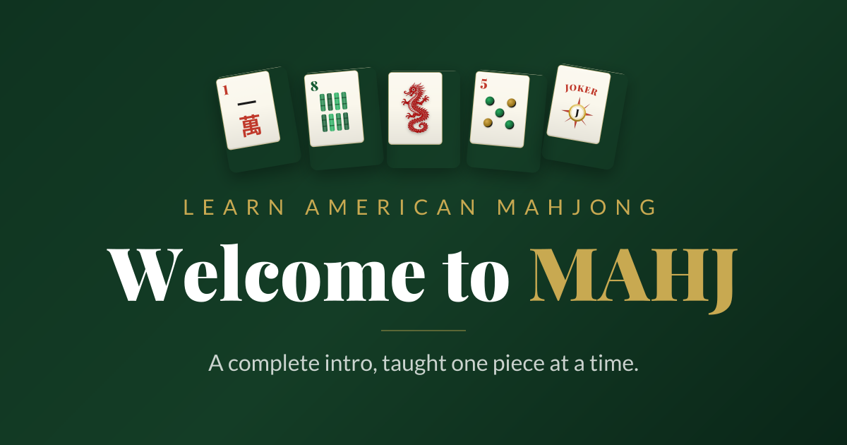 Learn American Mahjong — MAHJ
